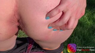 It's not Cheating if we don't Fuck - Masturbathing together in Public