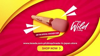 Horny Pinay Babe Discovers Magic Wand Vibrator from made in Japan Store