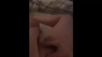 Jizz on ex-wife while watching porn and mutual masturbate