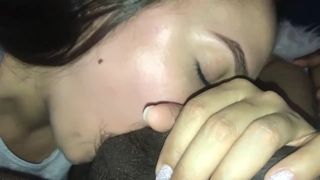 Woke up the sloppy mouth and swallow by Hispanic ex-wife
