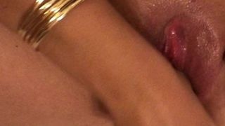 Married pussy getting fucked by large toy