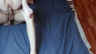 Unexpected Evening Sex With A Stranger After A Party Ended With Jizz On Her Anal