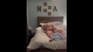 Alluring wifey riding cock