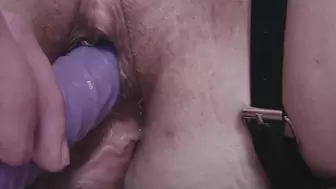 TWAT DESTRUCTION! Double Vaginal Meat and Dildo, Cream Pie and FISTING Using SPUNK As Lube
