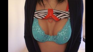 My new lacy green bra