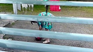Milf Naked In Public. Hidden. Frinas Fiance Peeps In Window Like In House Yard Her Pregnant Sister Dries Clothes In Bathrobe No Bra And Panties. Public Nudity. Outdoors Self Perspective 11 Min