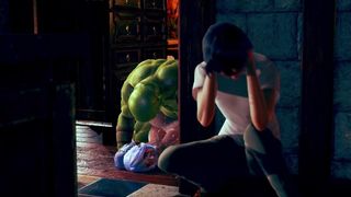 A shameless m an cuckolded his ex-wife by an ork.