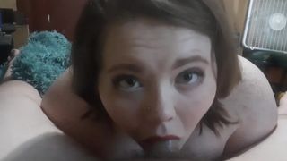 BIG BODIED WOMAN EX-WIFE HELPS ME NUT ON HER FACE