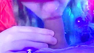 Step Sister Likes To Lick My Penis Deep With Painted Lips