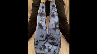 Quick wang rub with wife’s new socks