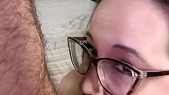 BIG BODIED WOMAN SELF PERSPECTIVE ex-wife closeup deepthroats and boobjobs fiance schlong