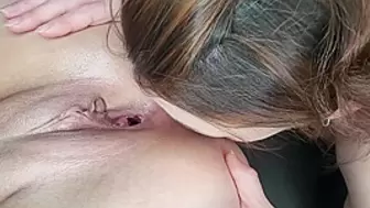 Using My As A Ass Plug Well Behind Sniffing And Fucking Her Anus Deep With My Nose