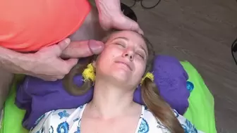 Cum-Shot massage with massive wang and cream