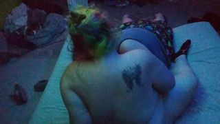 Pawg ex-wife gets her twat ate by BIG BREASTED WOMAN gf