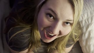 FAT WOMAN Attractive Wifey Oral Sex and Swallow