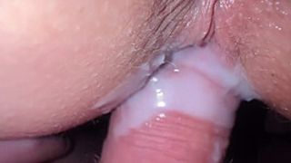 Extremely Close Up Fuck With Sisters Boy Tight Creamy Sex And Cums On On Cunt