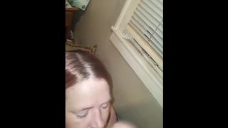 Whorewife77 getting her morning sperm shot