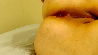 Hurting My Anus With A Whisk After Deep Anal Dildo