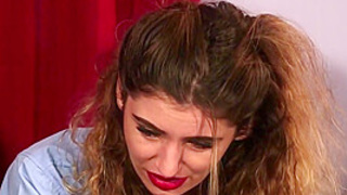 CFNM cheerleaders and college bitch in group femdom HJ