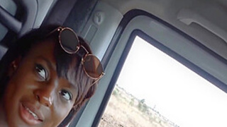 Pretty Ebony Gf Reaches Vagina Smashed Travelling Across Black Wilderness 12 Min