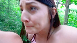 Public reality babe POINT OF VIEW plowed outdoor four cash after casting