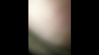 Gloryhole Cock Cums in Wife's little Hot Pussy