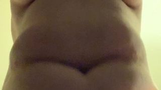 BBW wife bent over fucked belly shaking