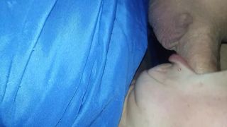 Waking up my Sleeping Wife with a Dick in her Mouth