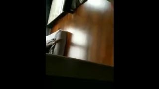 husband peeks at wife and her black bull