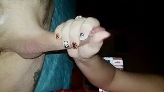 Ex Wife Handjob Slow Stroke Finish Cum