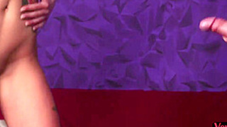 Hidden busty MILF rubs vagina four wanker who wanks n orgasm four her