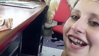 Sugar Babe In German Sugar Daddy Mounts Anal In Office With