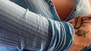 Playing With My Huge Tits For You