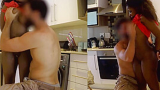 Enormous Busty Congolese Waitress Takes It Hard From The Back!