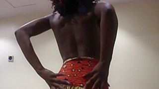 Real African Homemade Sex Film Cums On in Fake Ebony Casting