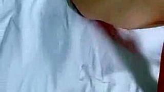 At home, an isolated Japanese lovers participates in doggystyle sex.