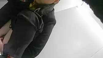 Hairly Chinese teeny cunt captured peeing