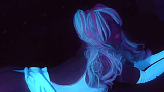 Secretcrush4k - Glowing Neon Babe Teases Your Dick With Her Perfect Body