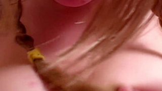 Gigantic Titty Kissy Plays With And Blows Those Gigantic Natural Juggs Of Hers!