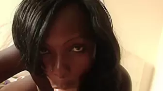 Black MILF Swallowing and Fucking White Dick In Fake Job Interview