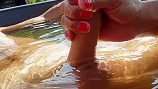 Friday In Pool With Oral Sex Hand-Job Boobjob Spunk In Mouth