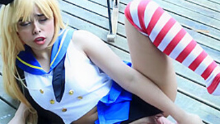 Shimakaze Get Milk In All Her Holes