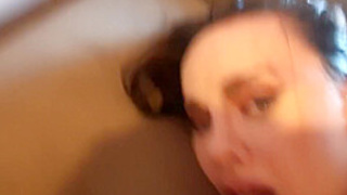 Fine Brunette Rough Sex Deepthroat With Cum-Shot