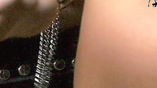 German blonde femdom Teeny and her bdsm slave