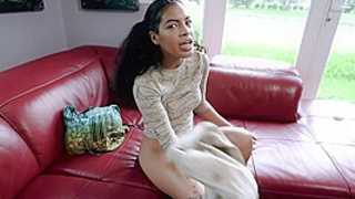Step Daughter With Perfect Boobs Is Home From College And Wants To Play Just The Tip - Maya Farrell