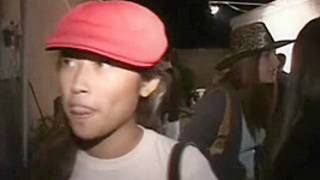 College threesome teeny getting vagina pounded