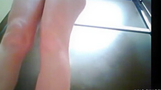 Sweet Blonde Teeny With Glasses Caught Changing