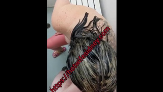 Whore ex-wife getting bred in public shower //older onlyfans film