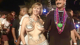 Festival Skanks Showing Titties Behind And Cunt Key West Florida