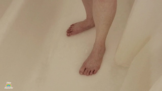 Stare at my feet while I shower?